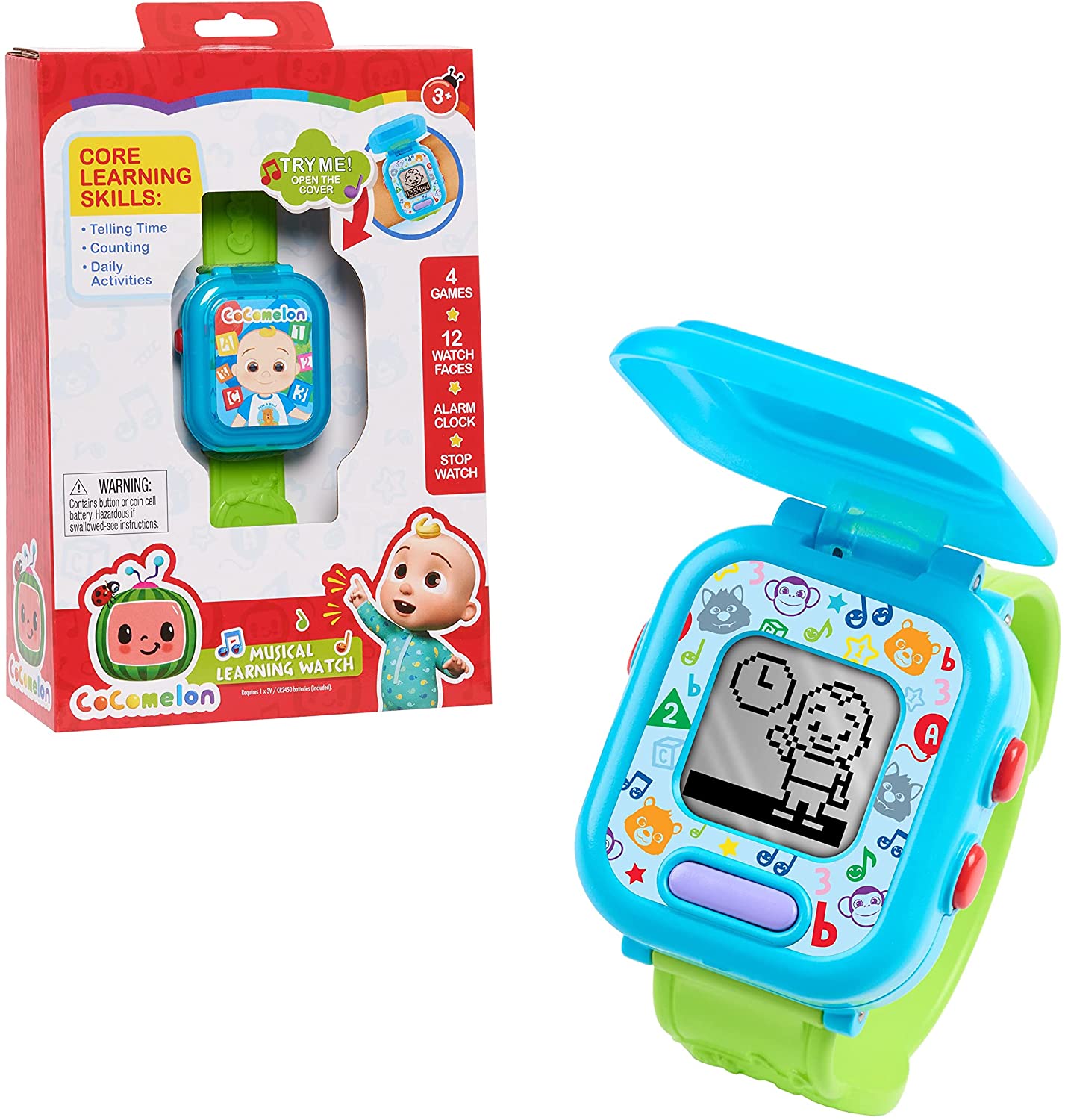 CoComelon JJ’s Learning Smart Watch Toy for Kids CoComelon JJ’s Learning Smart Watch Toy for Kids