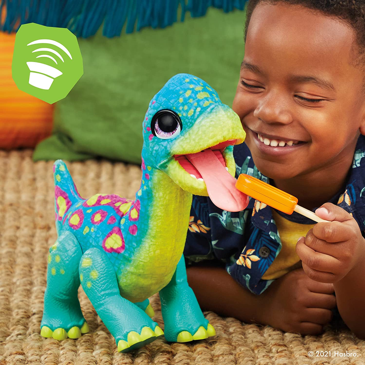 FurReal Snackin’ Sam The Bronto Interactive Animatronic Plush Toy FurReal Snackin’ Sam The Bronto Interactive Animatronic Plush Toy