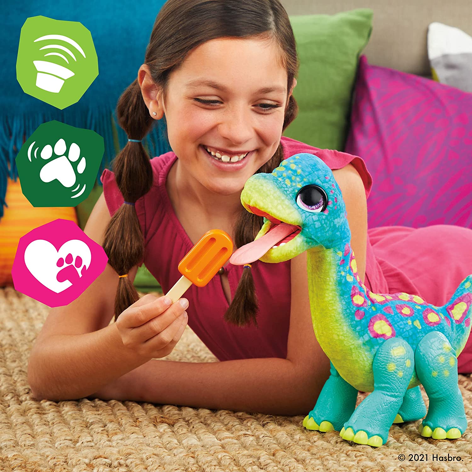 FurReal Snackin’ Sam The Bronto Interactive Animatronic Plush Toy FurReal Snackin’ Sam The Bronto Interactive Animatronic Plush Toy