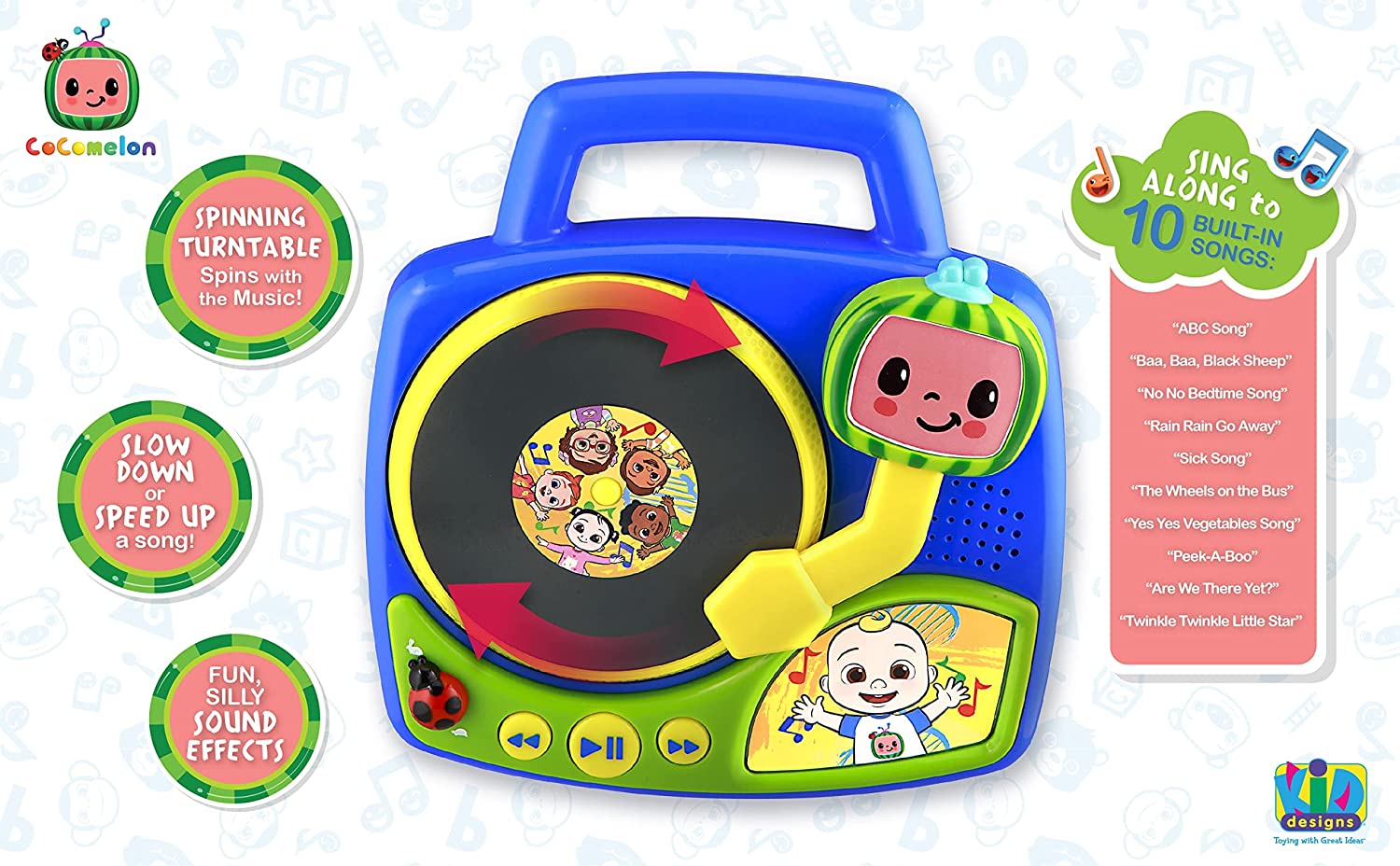 Cocomelon Turntable with Builtin Nursery Rhymes Cocomelon Turntable with Builtin Nursery Rhymes