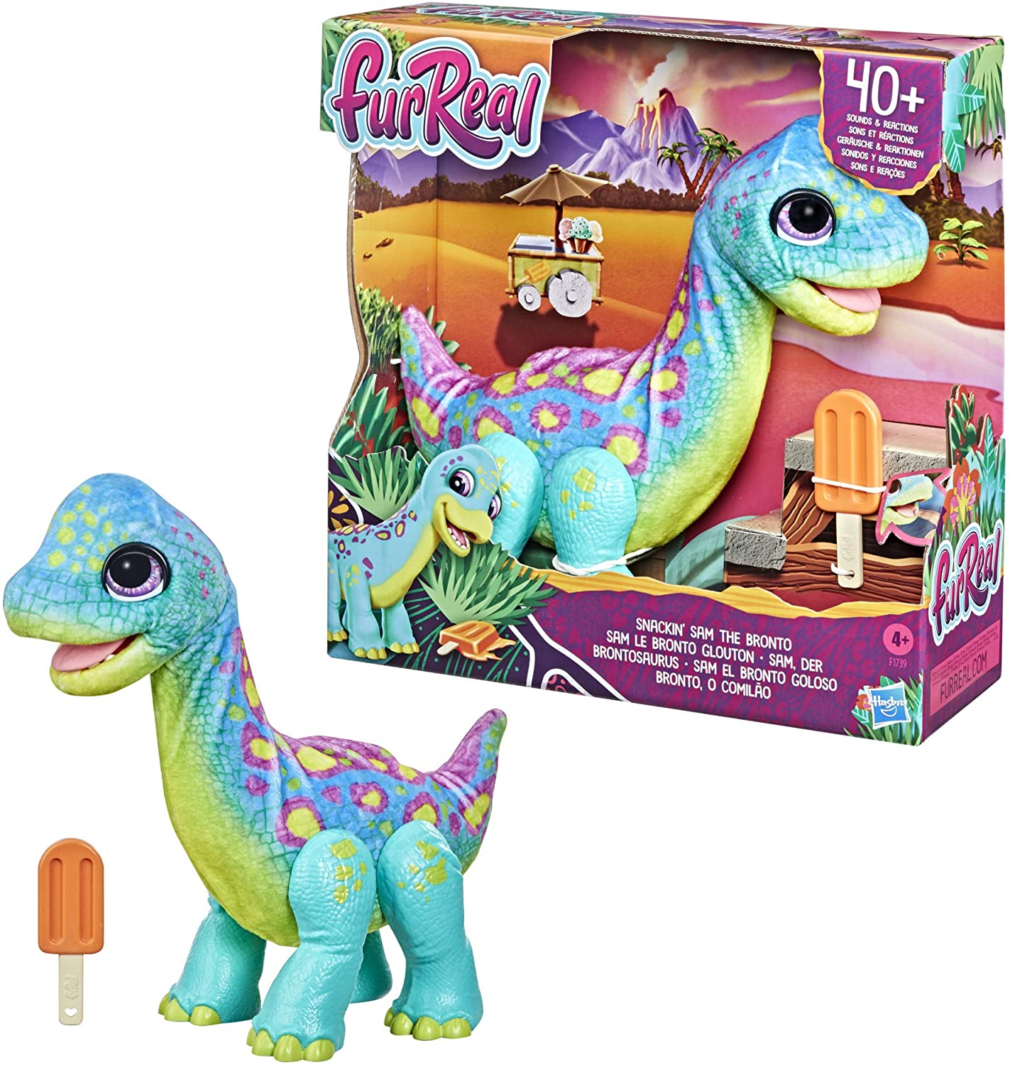 FurReal Snackin’ Sam The Bronto Interactive Animatronic Plush Toy FurReal Snackin’ Sam The Bronto Interactive Animatronic Plush Toy