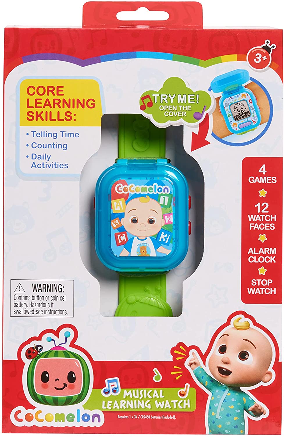 CoComelon JJ’s Learning Smart Watch Toy for Kids CoComelon JJ’s Learning Smart Watch Toy for Kids