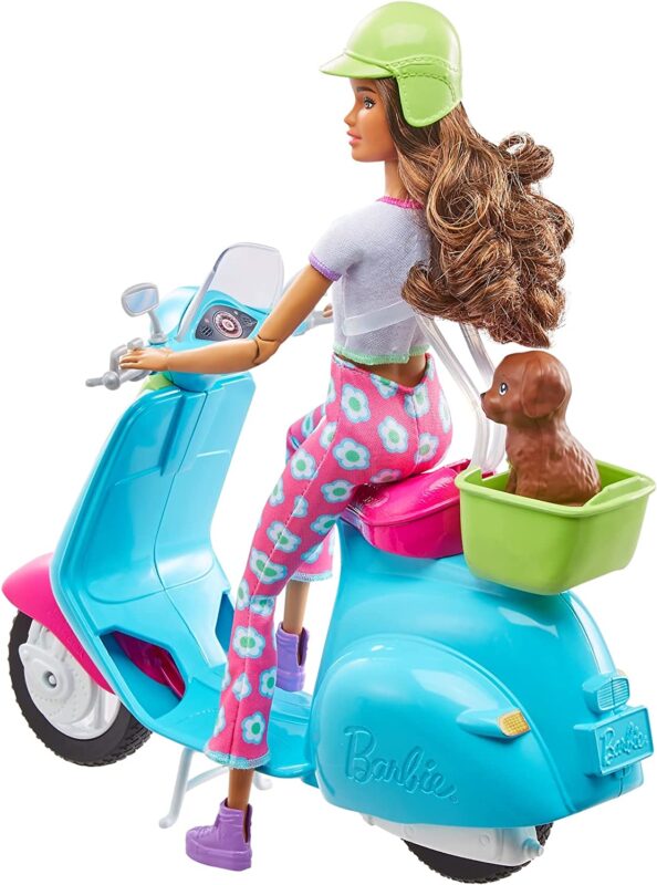 Barbie Playset Travel Doll and Scooter