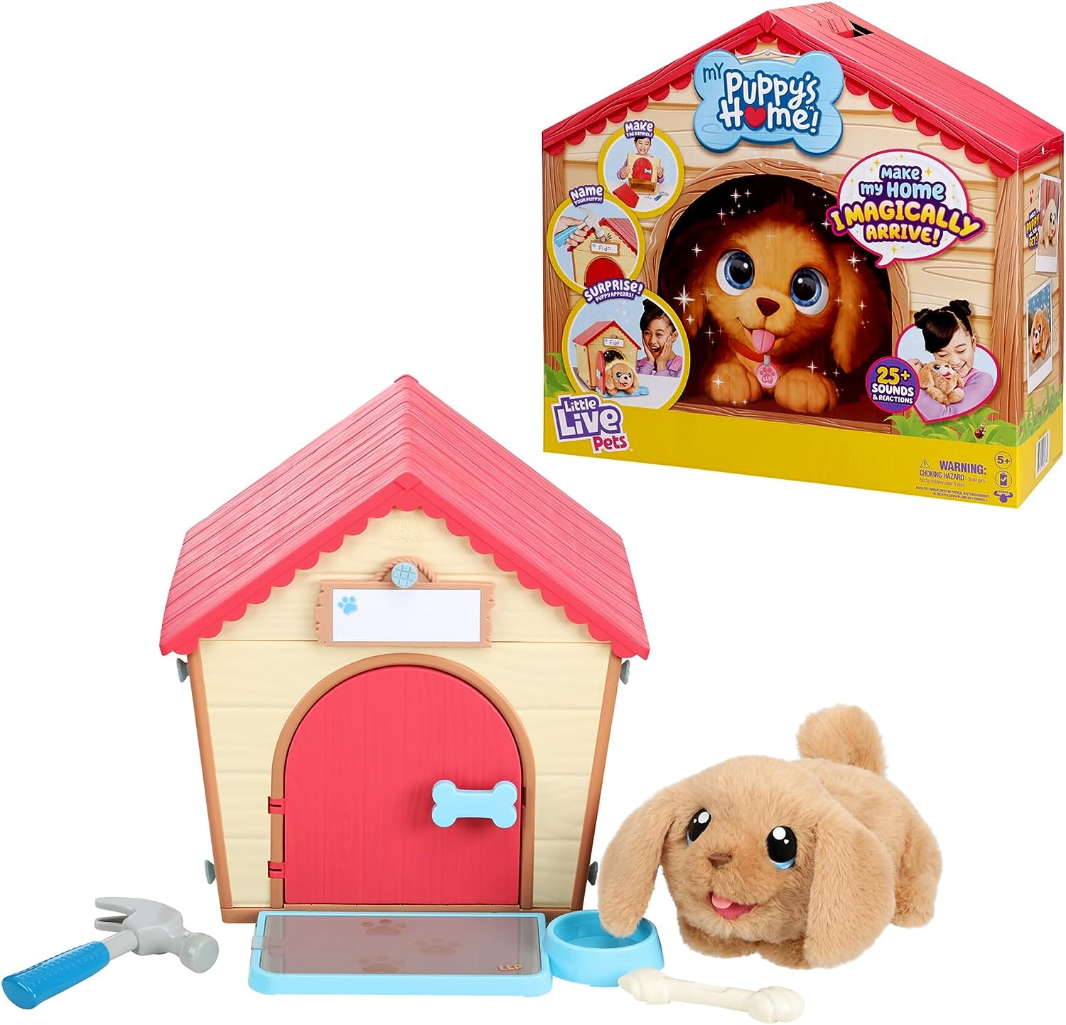 Little Live Pets My Puppy's Home Plush Toy Puppy & Kennel