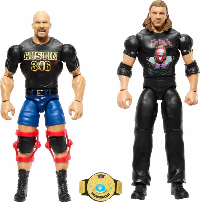 Mattel WWE Championship Stone Cold Steve Austin & Triple H