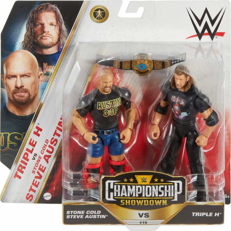 Mattel WWE Championship Stone Cold Steve Austin & Triple H