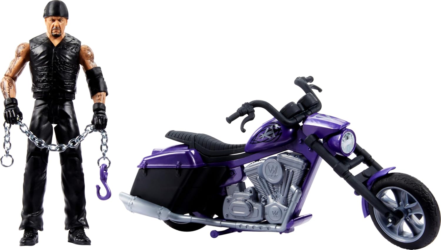 Mattel WWE Wrekkin' Undertaker with Slamcycle Motorcycle Mattel WWE Wrekkin' Undertaker with Slamcycle Motorcycle