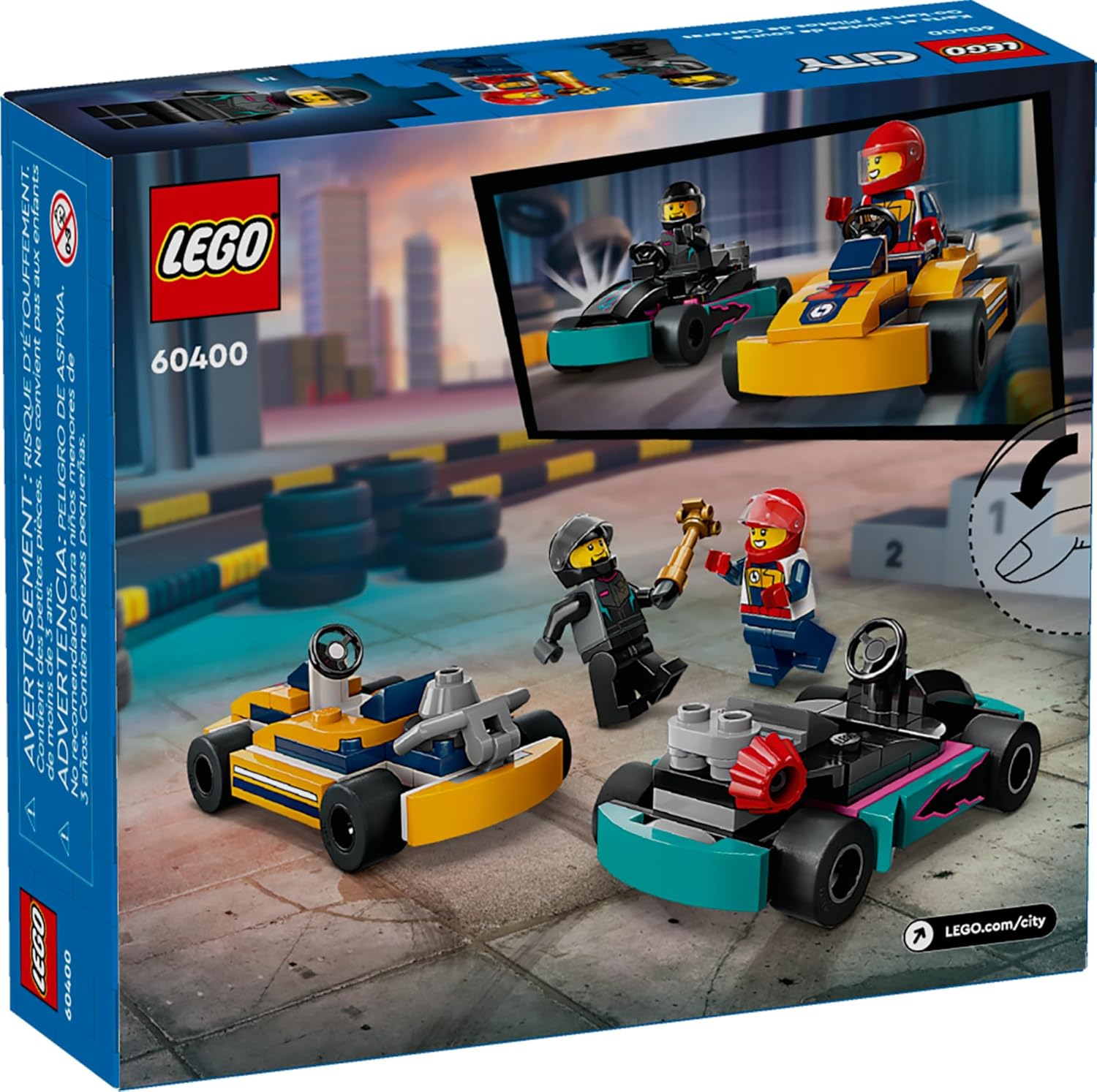 LEGO City Go Karts and Race Drivers Toy Playset LEGO City Go Karts and Race Drivers Toy Playset