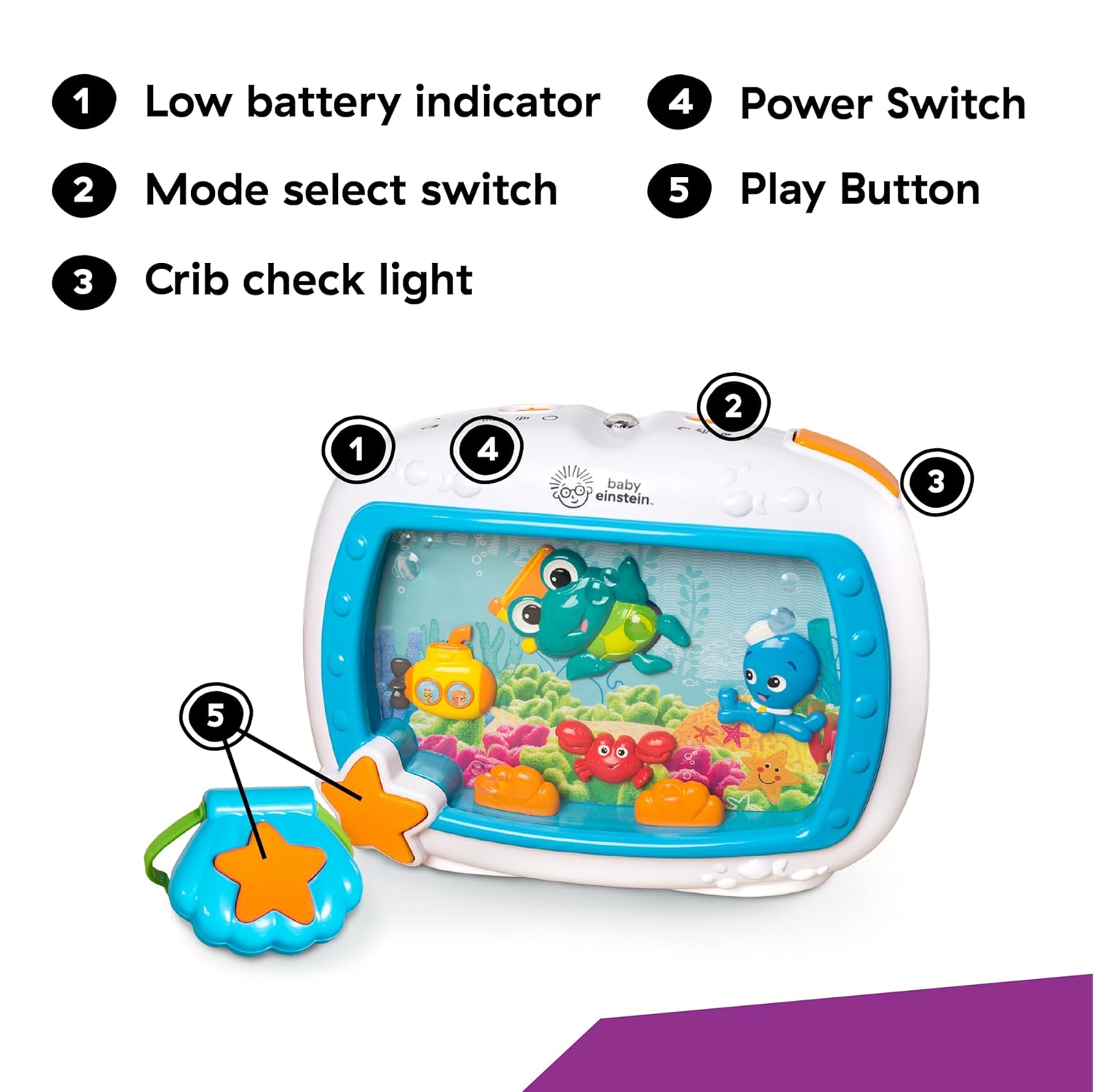 Baby Einstein Sea Dreams Soother Musical Crib Toy Baby Einstein Sea Dreams Soother Musical Crib Toy