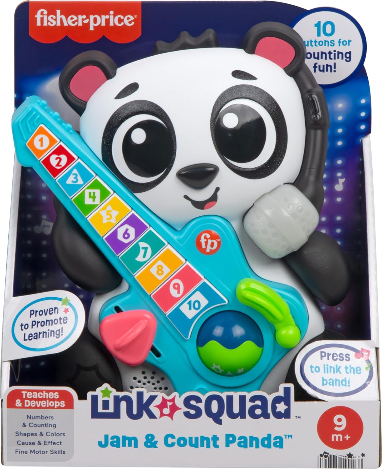 Fisher Price Link Squad Jam & Count Panda Baby Learning Toy Fisher Price Link Squad Jam & Count Panda Baby Learning Toy