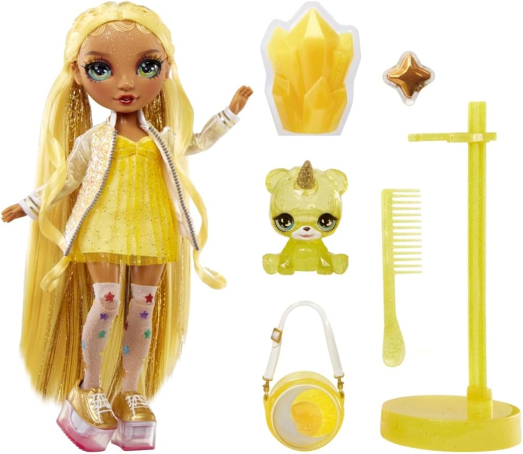RAINBOW HIGH Fashion Doll with Slime & Pet Sunny Yellow RAINBOW HIGH Fashion Doll with Slime & Pet Sunny Yellow