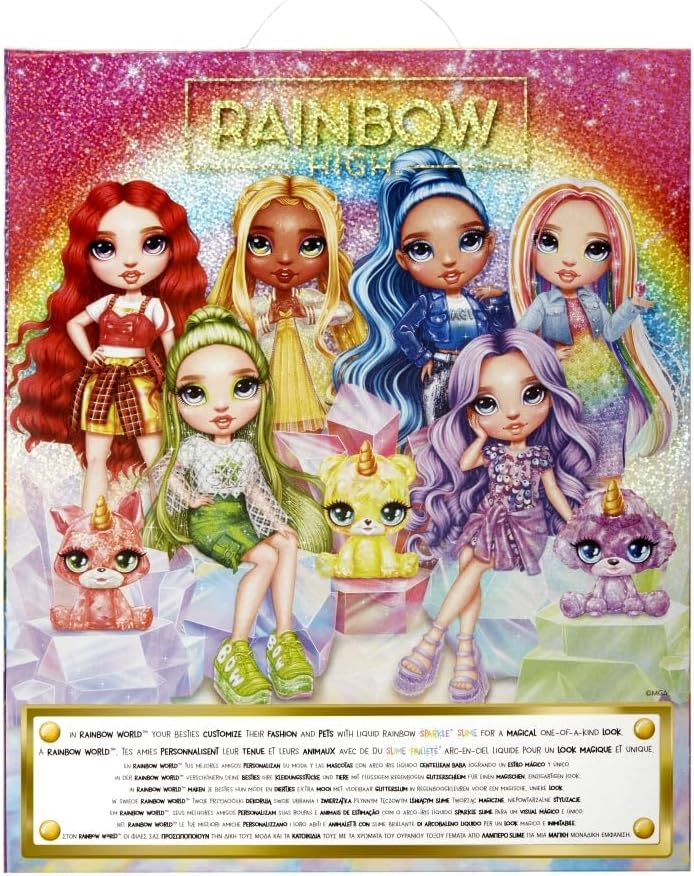 RAINBOW HIGH Fashion Doll with Slime & Pet Sunny Yellow RAINBOW HIGH Fashion Doll with Slime & Pet Sunny Yellow