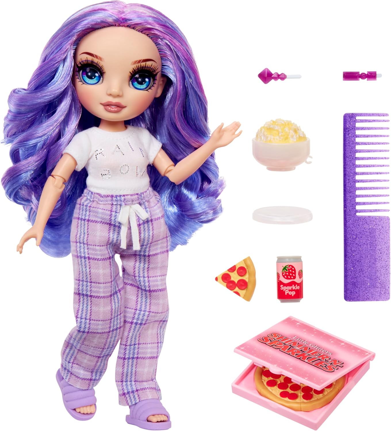 Rainbow High Jr High PJ Party Violet Purple Fashion Doll Rainbow High Jr High PJ Party Violet Purple Fashion Doll