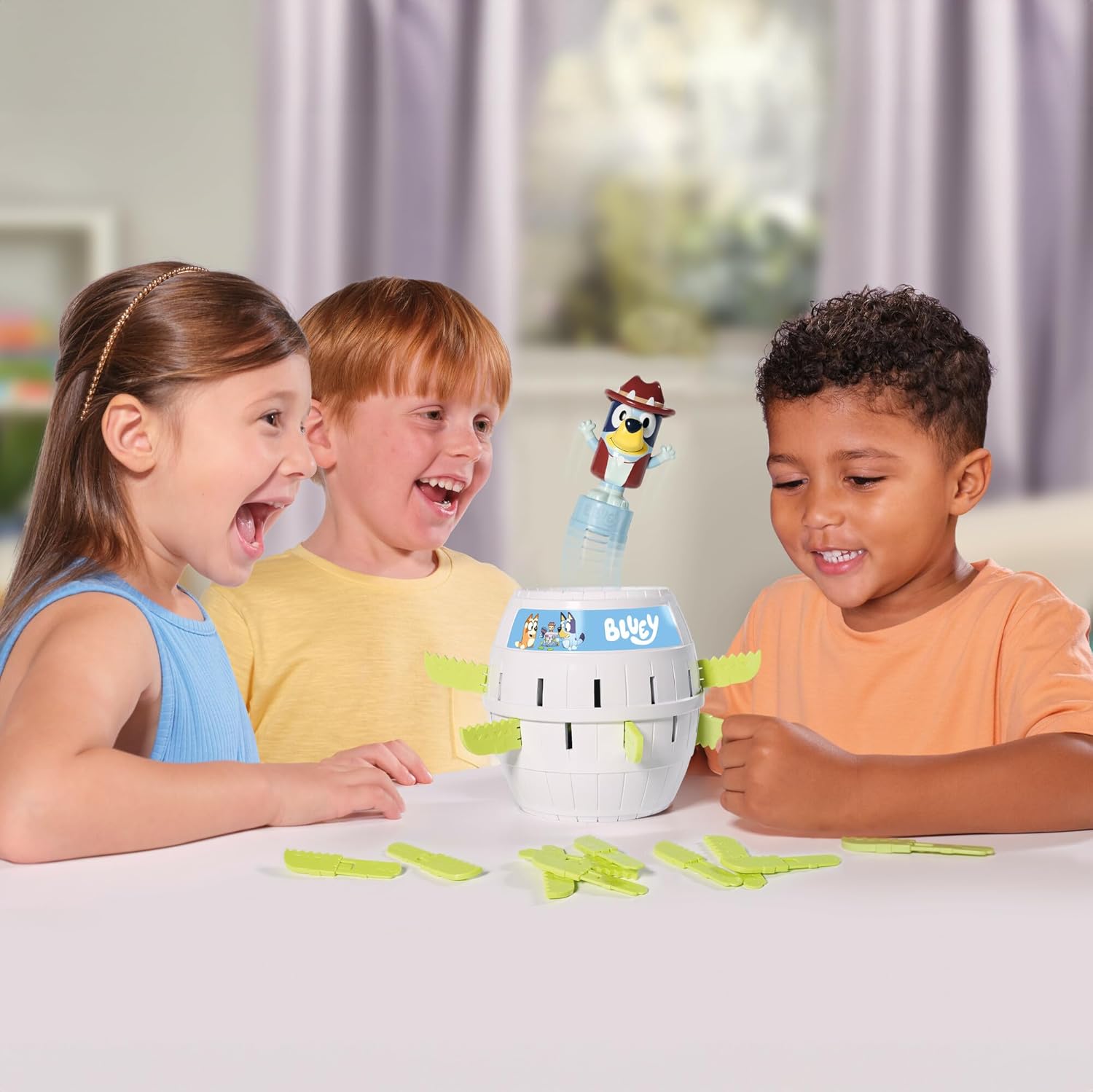 TOMY Games Pop Up Bluey Kids Game 1 TOMY Games Pop Up Bluey Kids Game