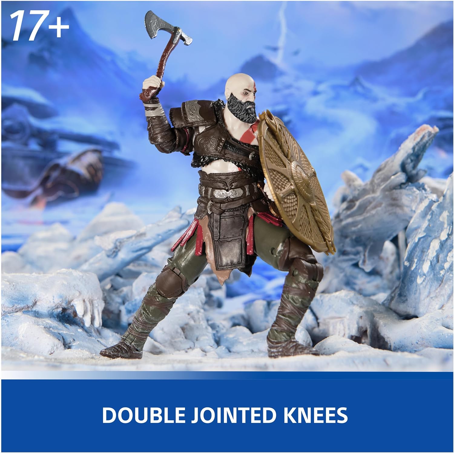 PlayStation God of War Ragnarök, 6” Kratos Action Figure PlayStation God of War Ragnarök, 6” Kratos Action Figure