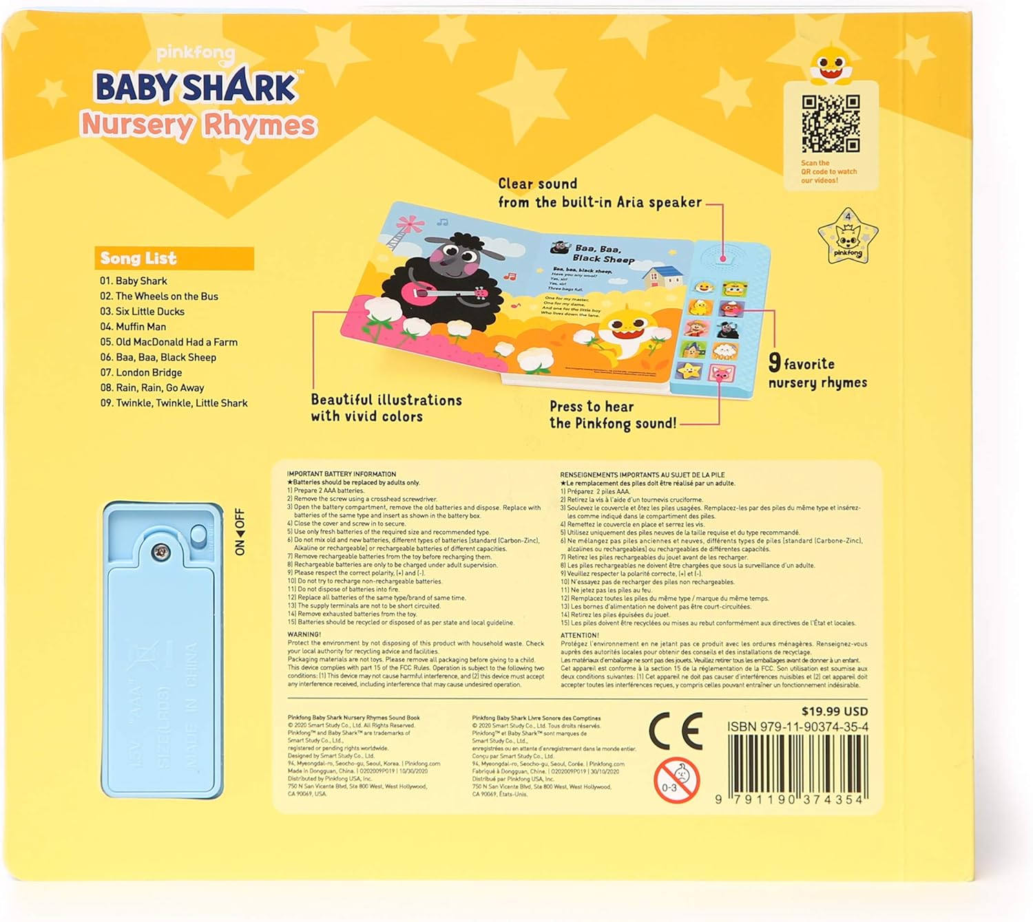 Baby Shark Nursery Rhymes 10 Button Sound Book Baby Shark Nursery Rhymes 10 Button Sound Book