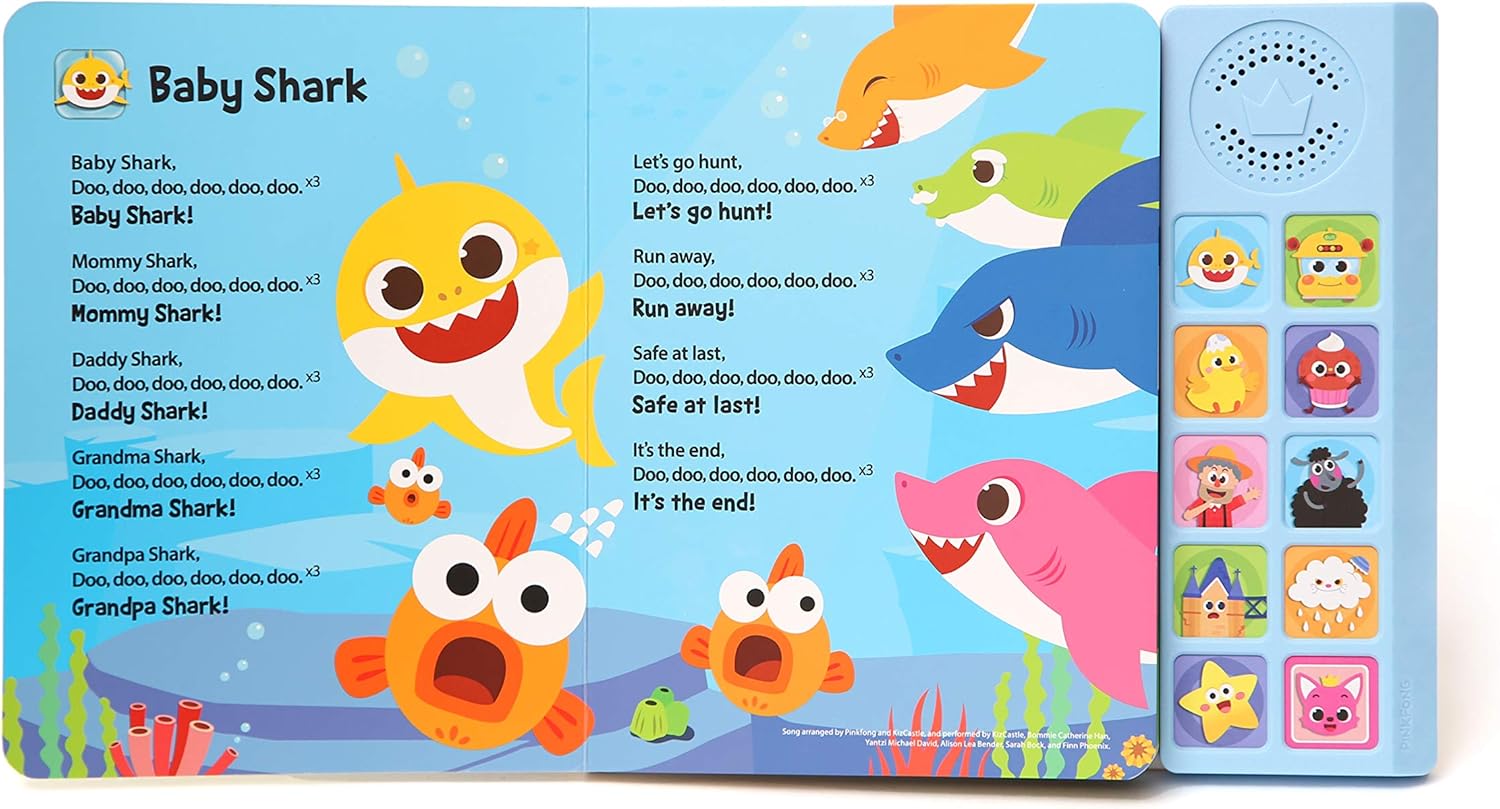 Baby Shark Nursery Rhymes 10 Button Sound Book Baby Shark Nursery Rhymes 10 Button Sound Book