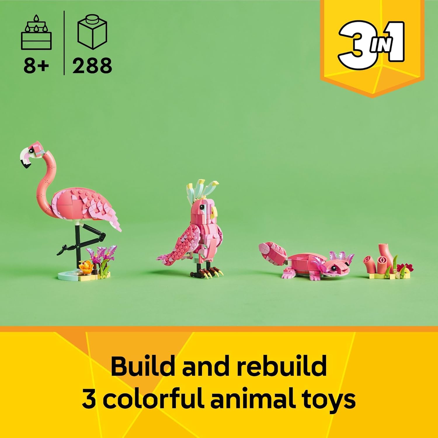 LEGO Creator 3 in 1 Wild Animals Pink Flamingo 31170 LEGO Creator 3 in 1 Wild Animals Pink Flamingo 31170