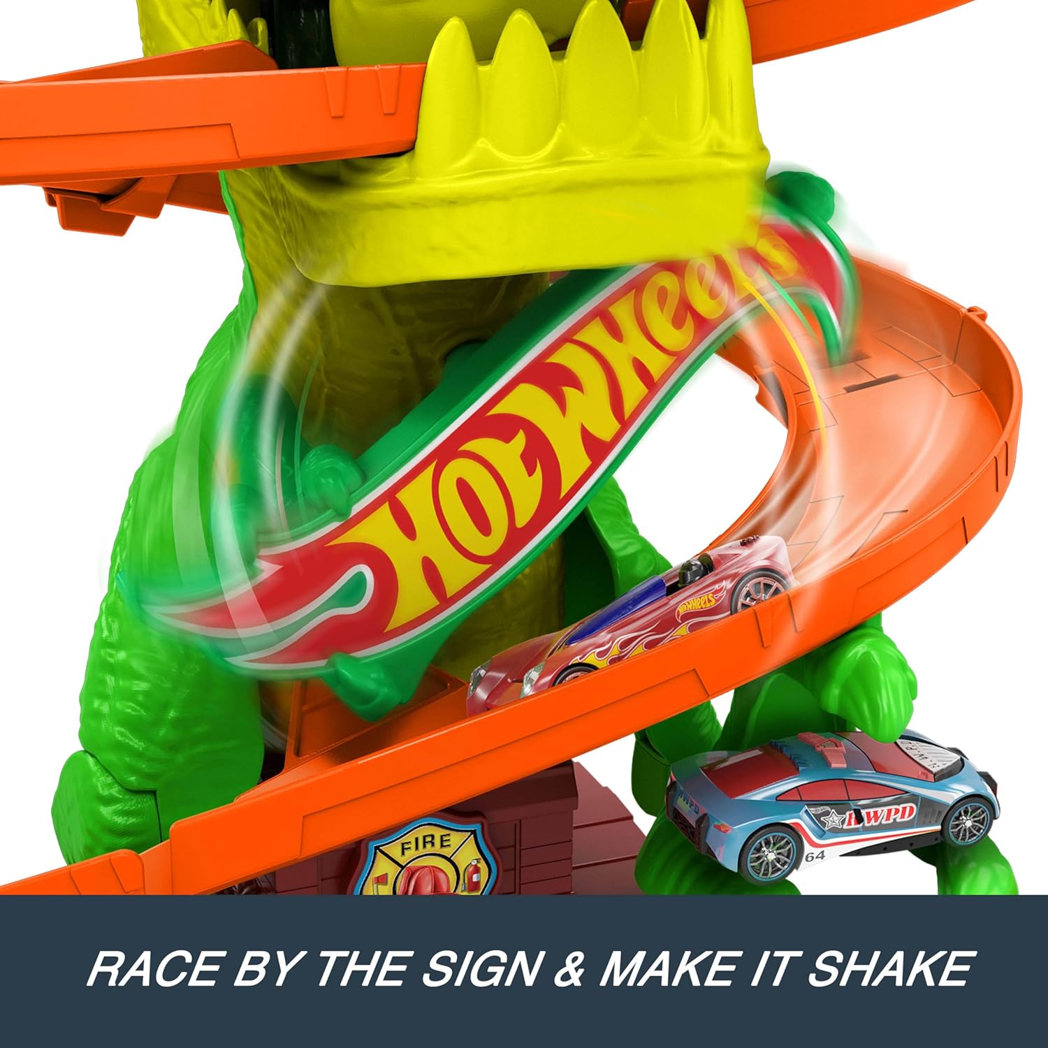 Hot Wheels City T-Rex Blaze Battle Playset Hot Wheels City T-Rex Blaze Battle Playset