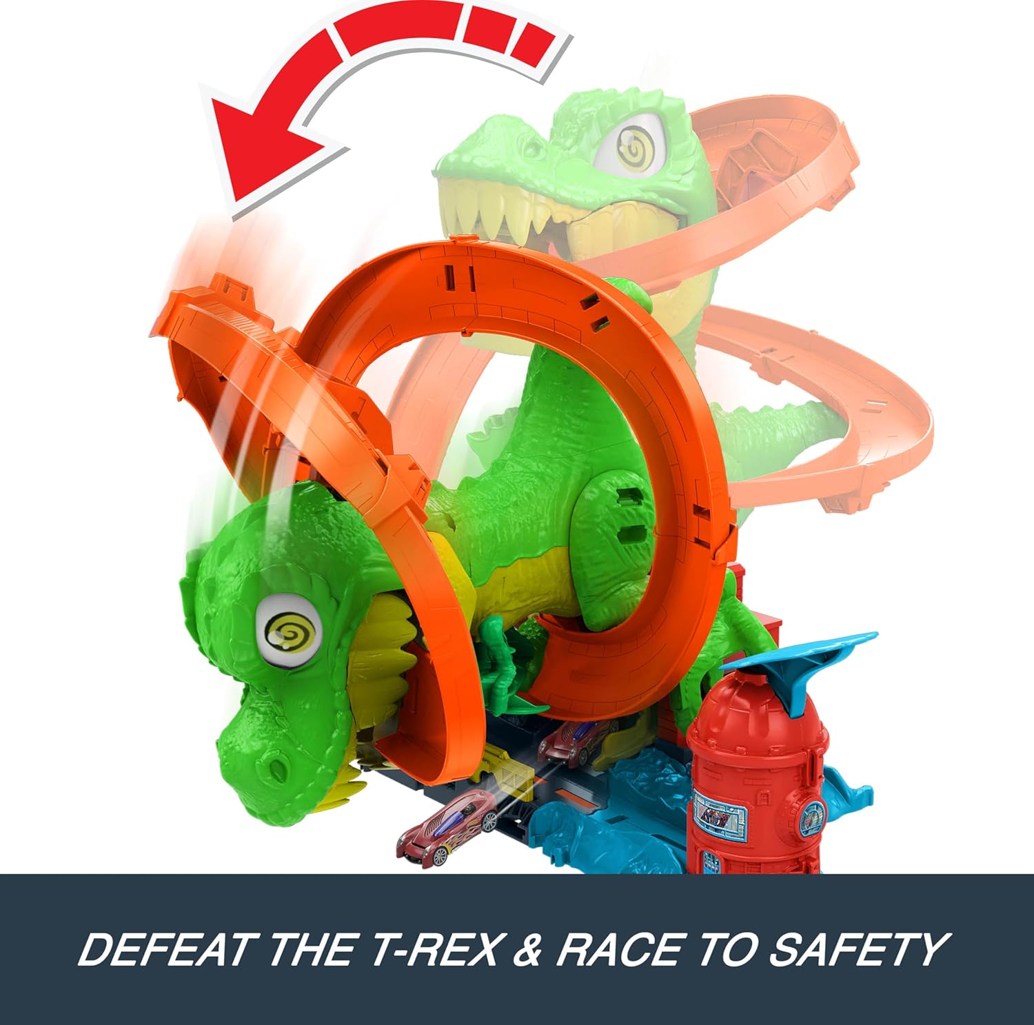 Hot Wheels City T-Rex Blaze Battle Playset Hot Wheels City T-Rex Blaze Battle Playset