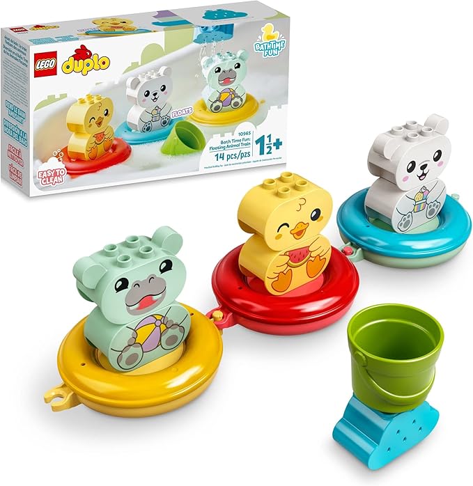 LEGO DUPLO Bath Time Fun Floating Animal Train Bathtub Water Toy