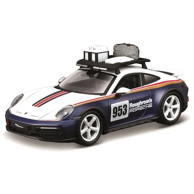 BBURAGO 1/24 Racing 2023 Porsche 911 Dakar
