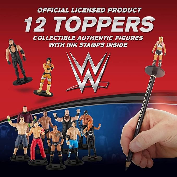 WWE Superstar Pencil Toppers Set of 12 WWE Superstar Pencil Toppers Set of 12