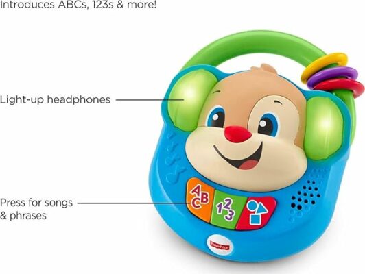 Fisher-Price Baby Learn Sing & Learn Music Player with Lights & Songs