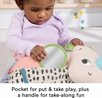 Fisher-Price Newborn Toy Planet Friends Tummy Time Roaming Rhino Plush