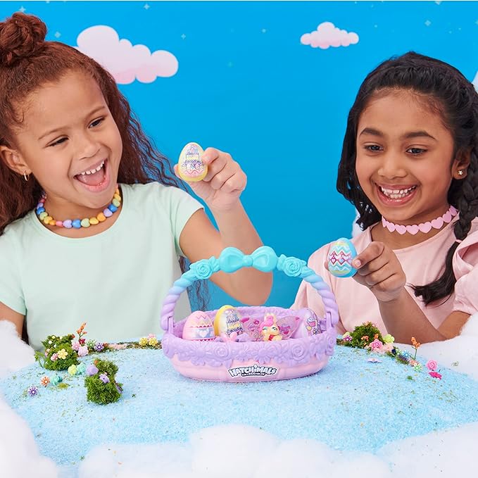 Hatchimals Family Spring Toy Basket with 6 Bunny Characters Hatchimals Family Spring Toy Basket with 6 Bunny Characters