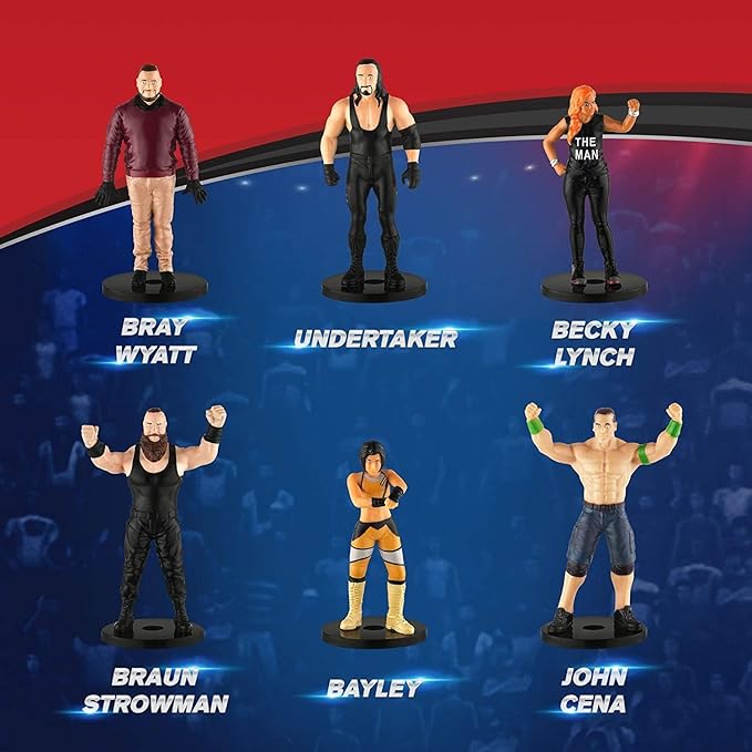 WWE Superstar Pencil Toppers Set of 12 WWE Superstar Pencil Toppers Set of 12
