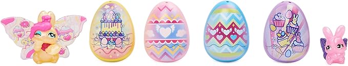 Hatchimals Family Spring Toy Basket with 6 Bunny Characters
