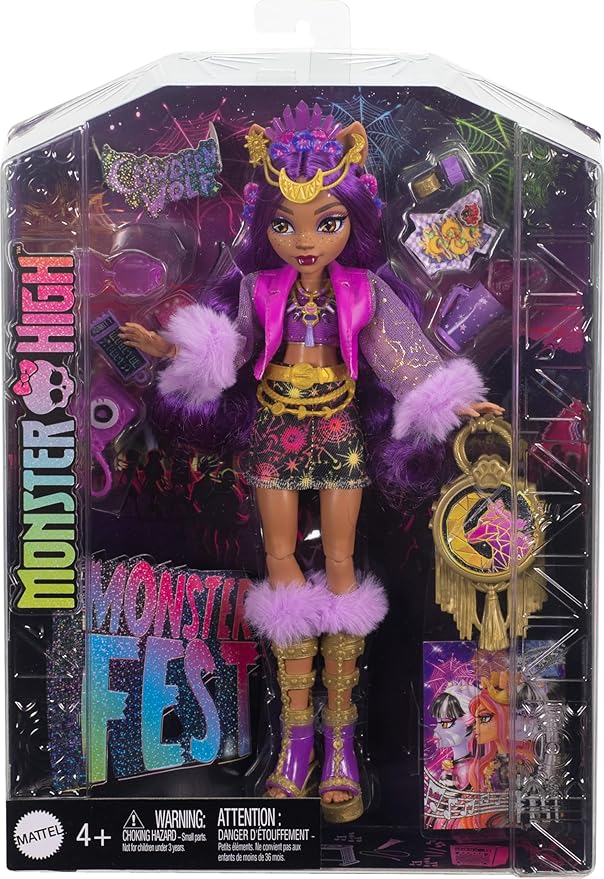Monster High Monster Fest Doll Clawdeen Wolf with Glam Outfit Monster High Monster Fest Doll Clawdeen Wolf with Glam Outfit