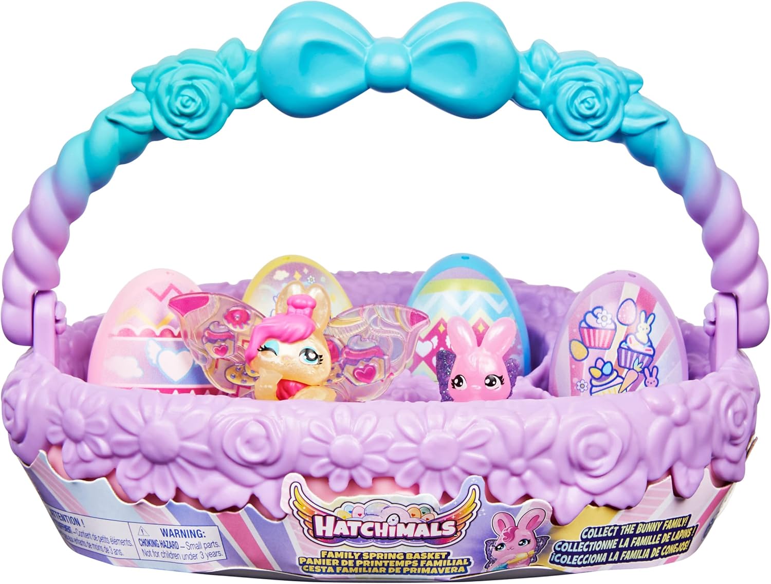 Hatchimals Family Spring Toy Basket with 6 Bunny Characters Hatchimals Family Spring Toy Basket with 6 Bunny Characters