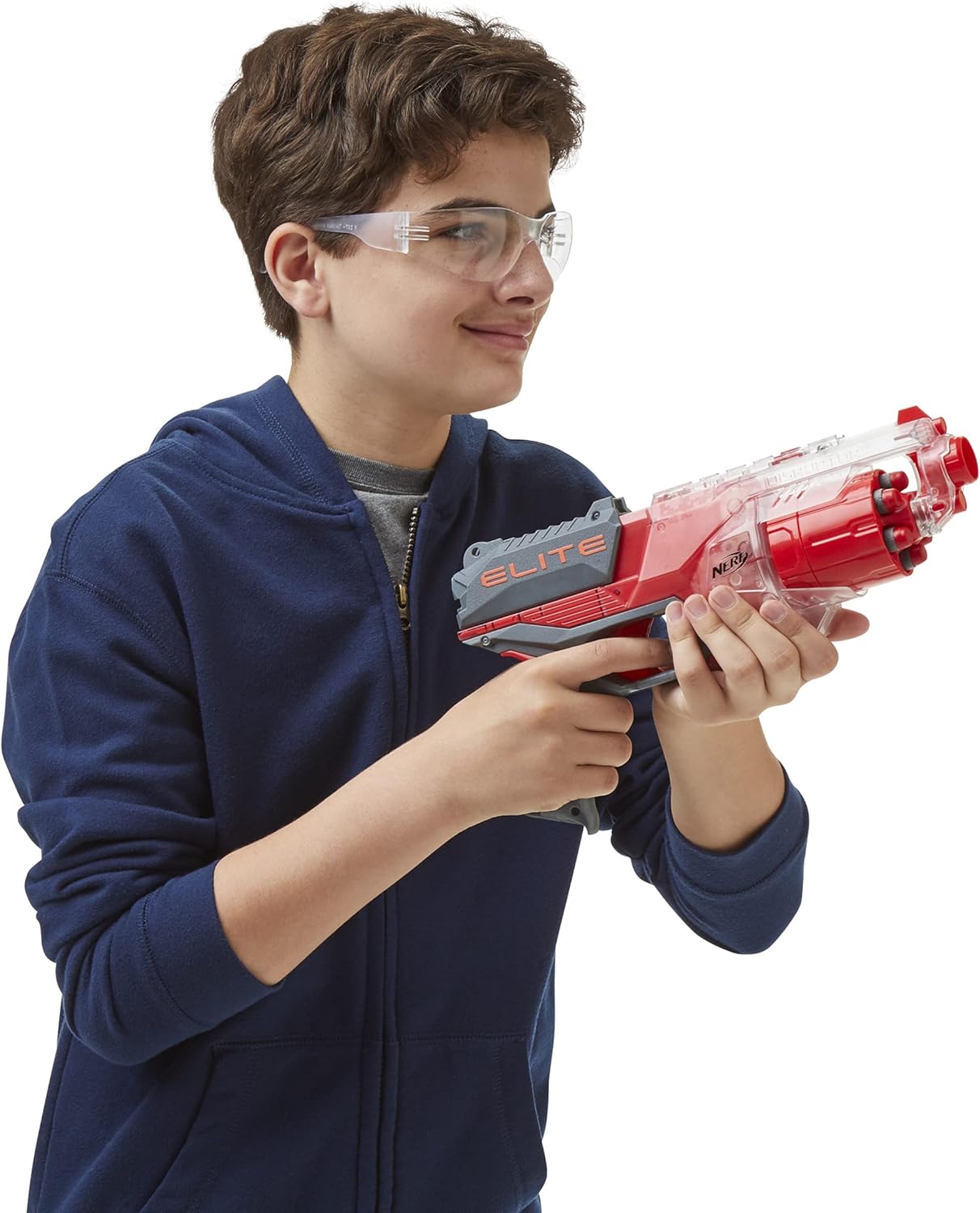 NERF Elite Disrupter Blaster 6 Dart Rotating Drum Slam Fire NERF Elite Disrupter Blaster 6 Dart Rotating Drum Slam Fire