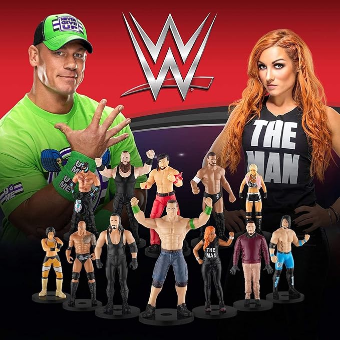 WWE Superstar Pencil Toppers Set of 12 WWE Superstar Pencil Toppers Set of 12