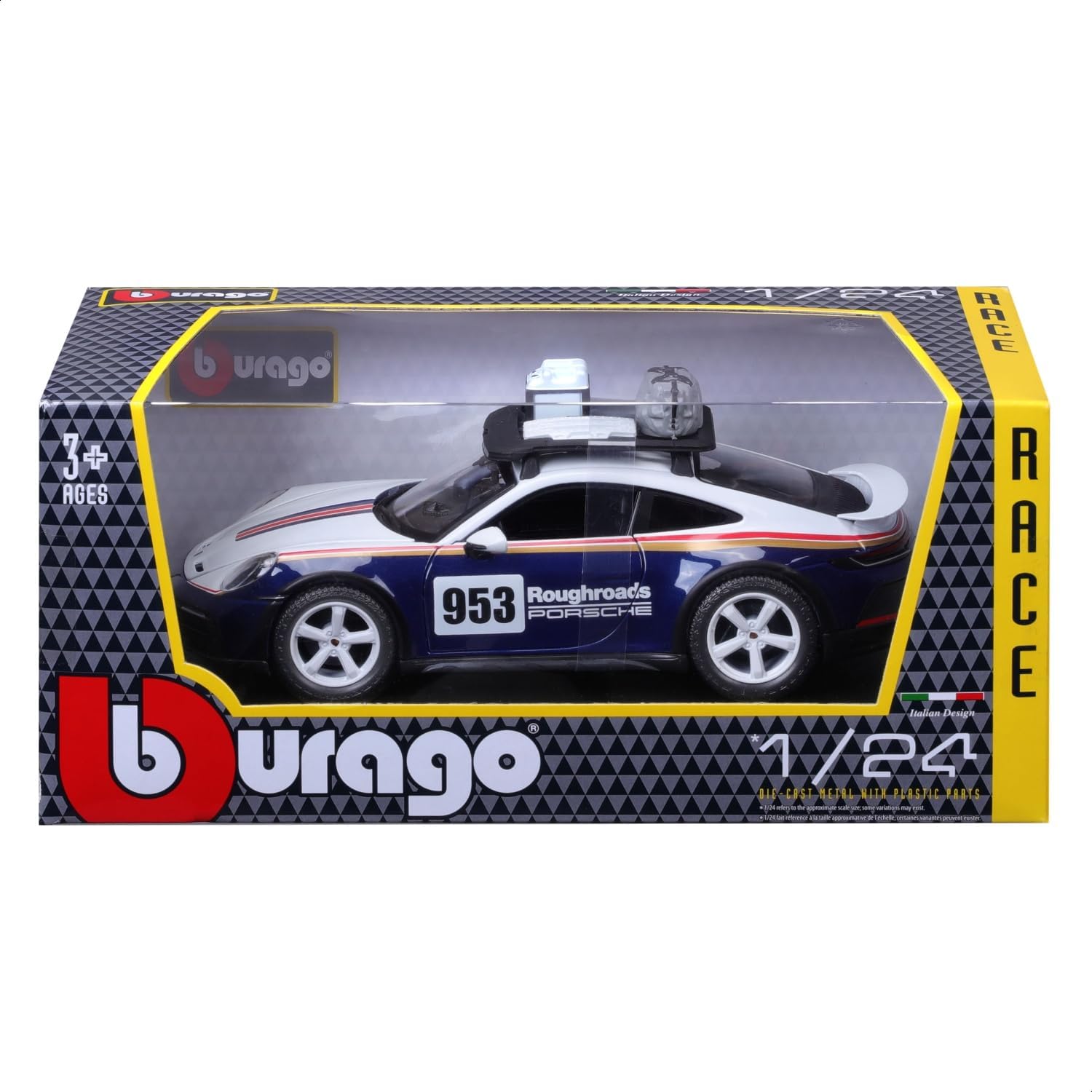 BBURAGO 1/24 Racing 2023 Porsche 911 Dakar BBURAGO 1/24 Racing 2023 Porsche 911 Dakar