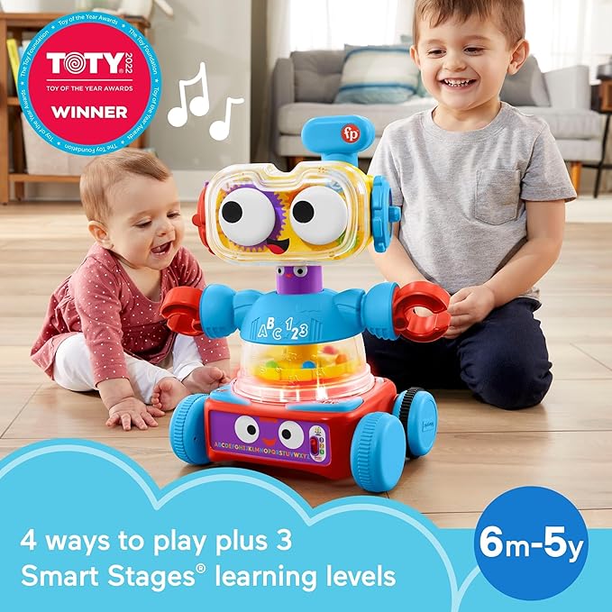 Fisher-Price Learning Bot with Music Lights & Smart Stages Content Fisher-Price Learning Bot with Music Lights & Smart Stages Content