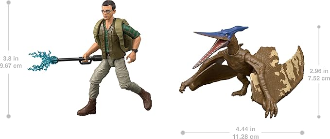 Mattel Jurassic World Rebirth Human & Dinosaur Figure Pack