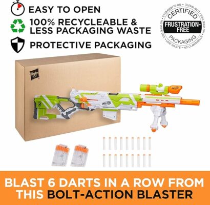 NERF Longstrike Modulus Toy Blaster with Barrel Extension