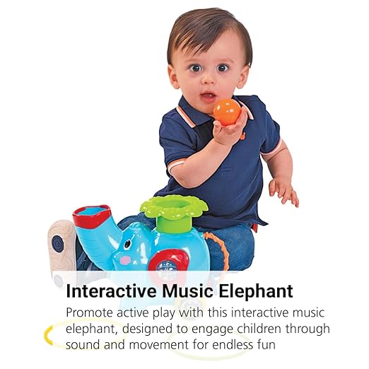PlayGo Pop and Hoop Musical Rolling Elephant PlayGo Pop and Hoop Musical Rolling Elephant