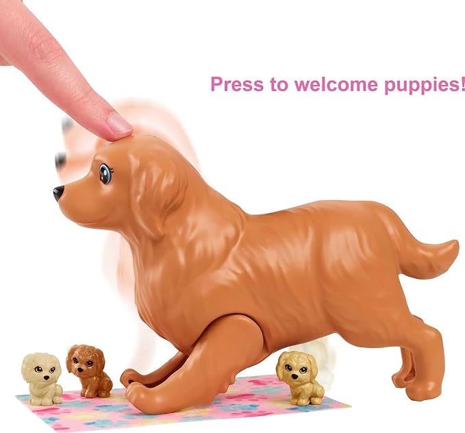 Barbie Doll & Pets Set with 3 Newborn Puppies Barbie Doll & Pets Set with 3 Newborn Puppies