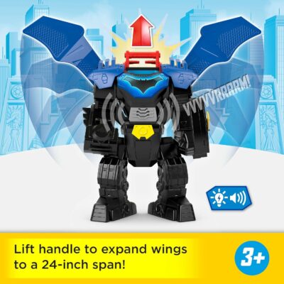 Fisher Price Imaginext DC Super Friends Batman Flight Mech with Lights Sounds Motion Action Figure