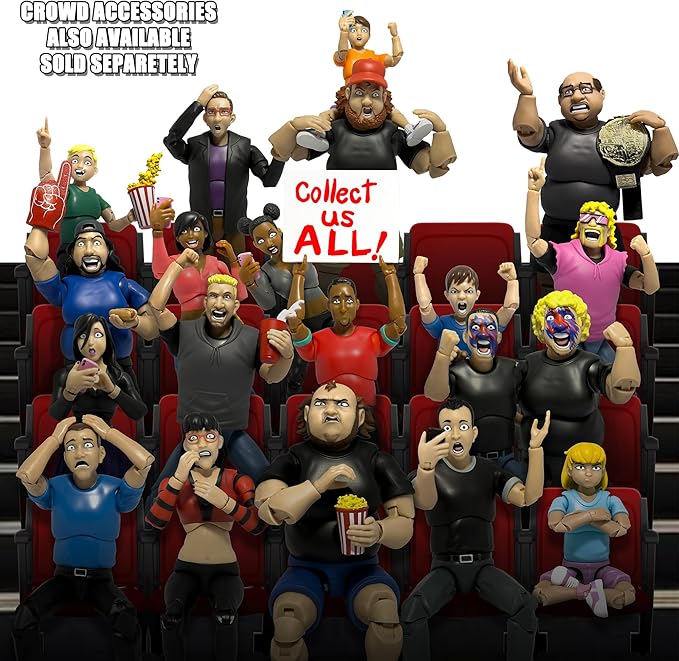 Ultimate Wrestling Crowd Fan Figures Four Pack Ultimate Wrestling Crowd Fan Figures Four Pack