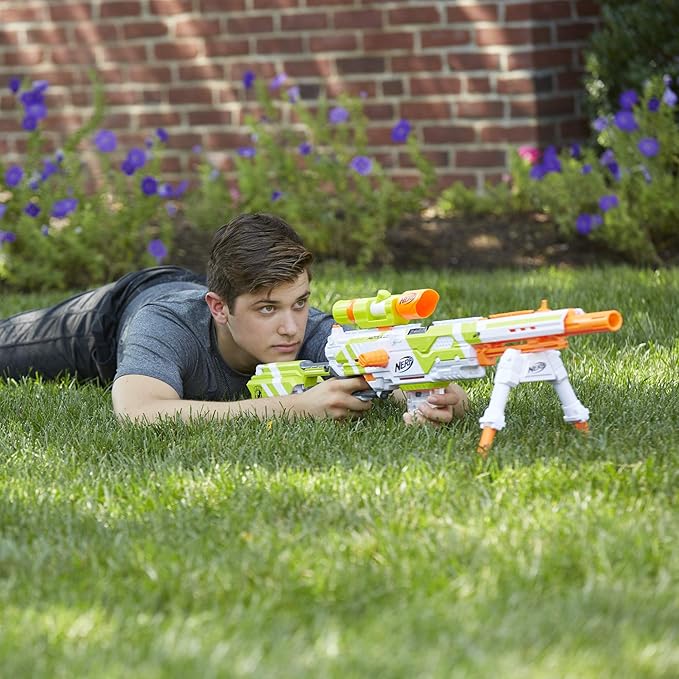 NERF Longstrike Modulus Toy Blaster with Barrel Extension NERF Longstrike Modulus Toy Blaster with Barrel Extension