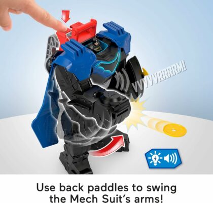 Fisher Price Imaginext DC Super Friends Batman Flight Mech with Lights Sounds Motion Action Figure