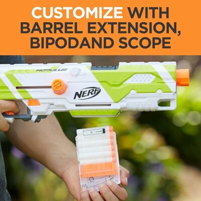 NERF Longstrike Modulus Toy Blaster with Barrel Extension