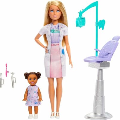 Barbie Dentist with Blonde Fashion Doll Furniture & Accessories