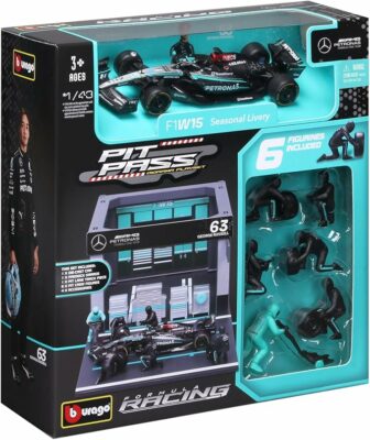 Bburago 143 2024 Race Mercedes W15 Pit Pass