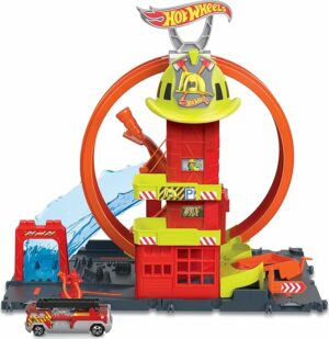 Hot Wheels City with 1 Toy Car Kid Powered Elevator
